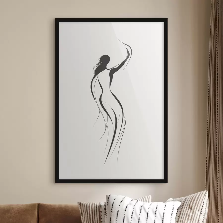 Fotobehang Dansende abstractie f41487