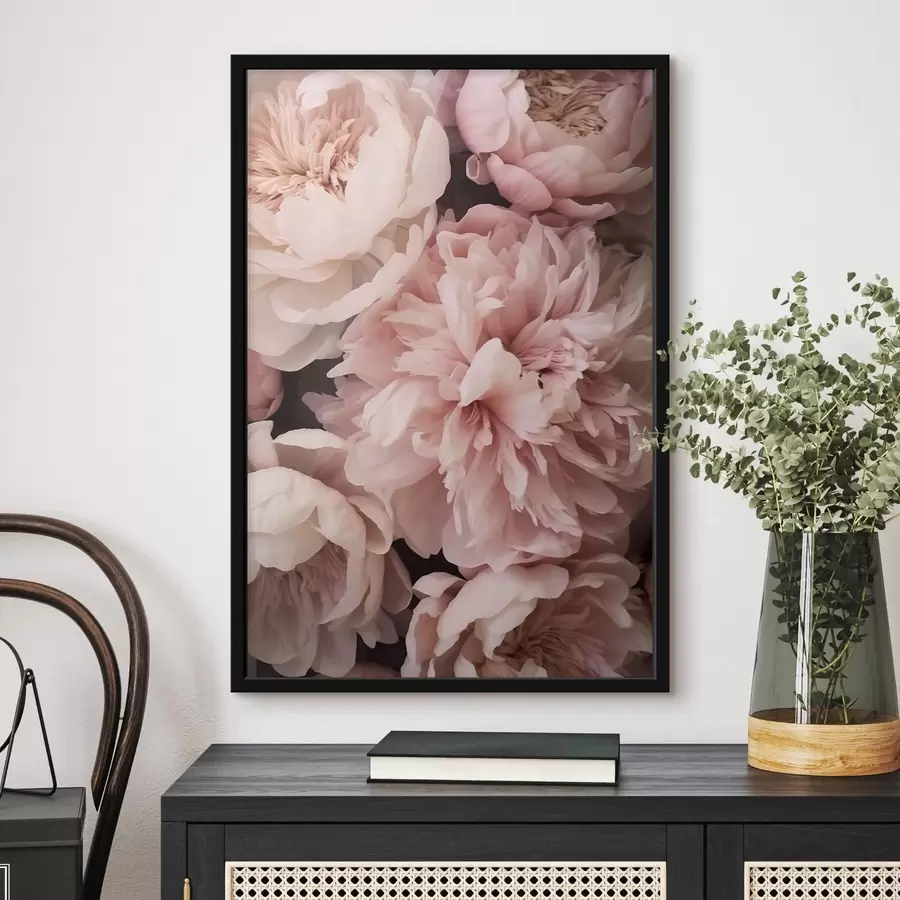  Peintures Pivoines roses délicates f41489