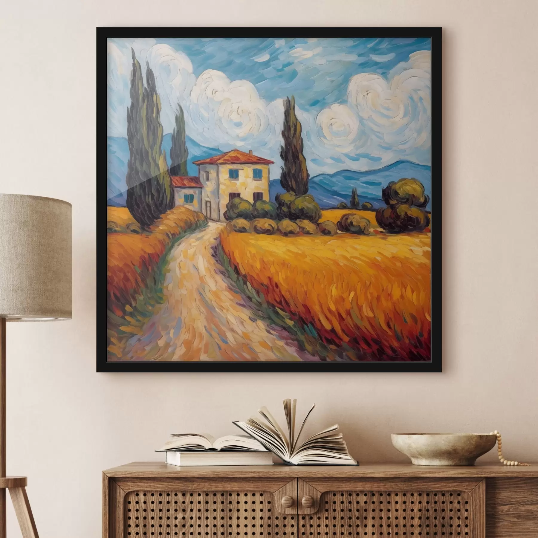 Fotobehang Zonnige dag in Toscane f41500