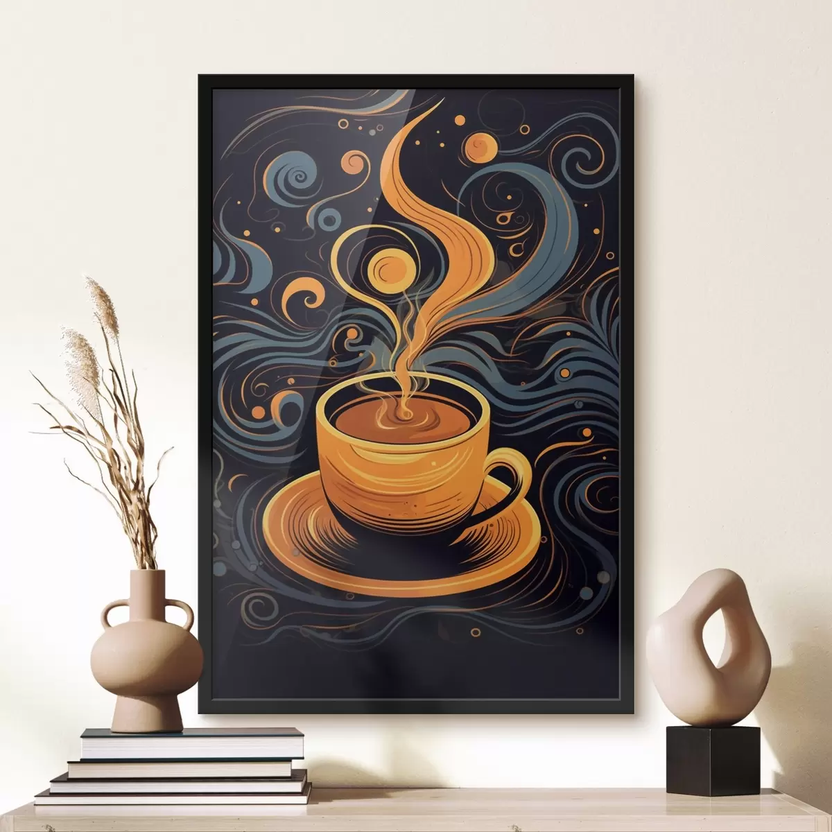 Poster Aroma van ochtendkoffie f41501