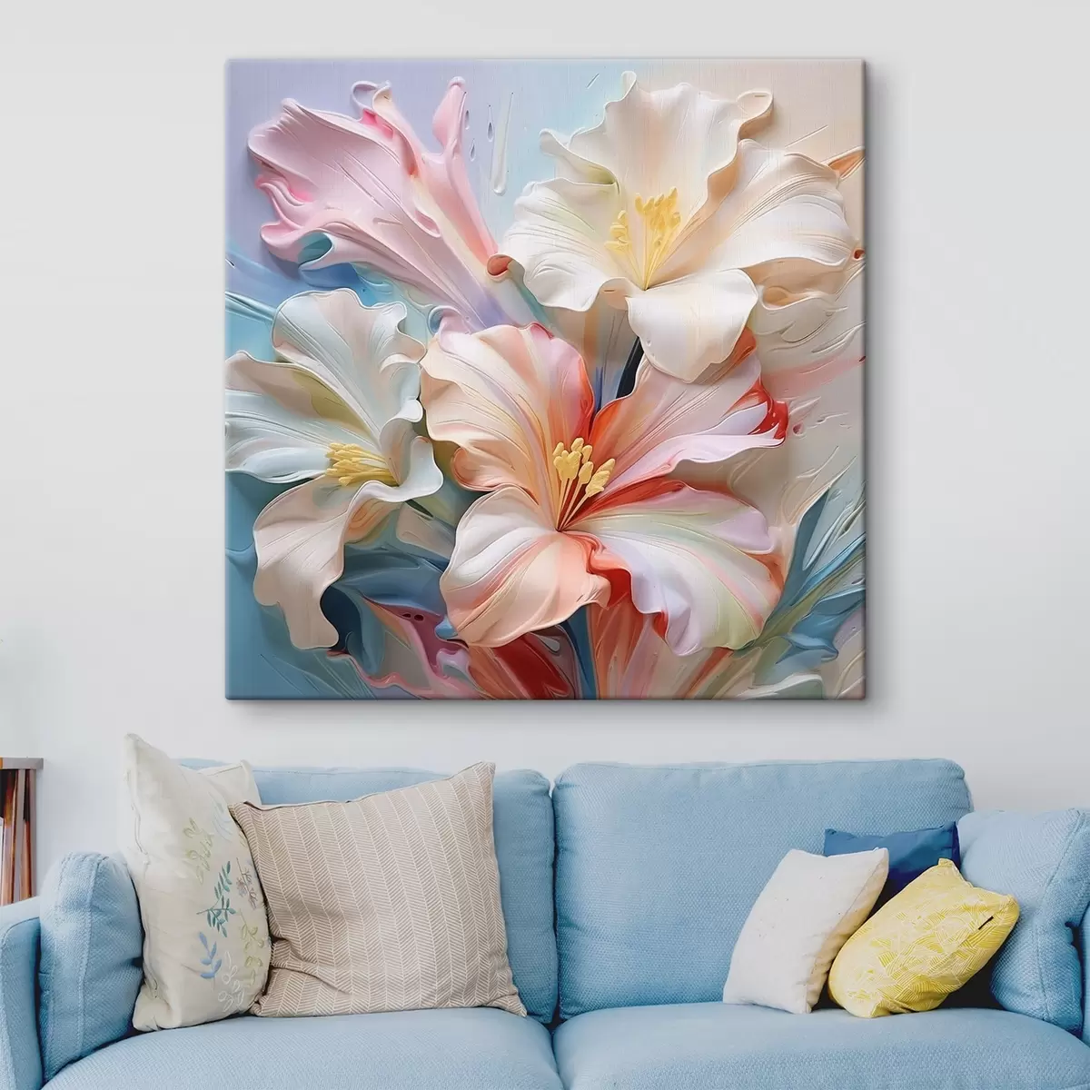  Schilderijen Volumetrische abstracte lelies s41554