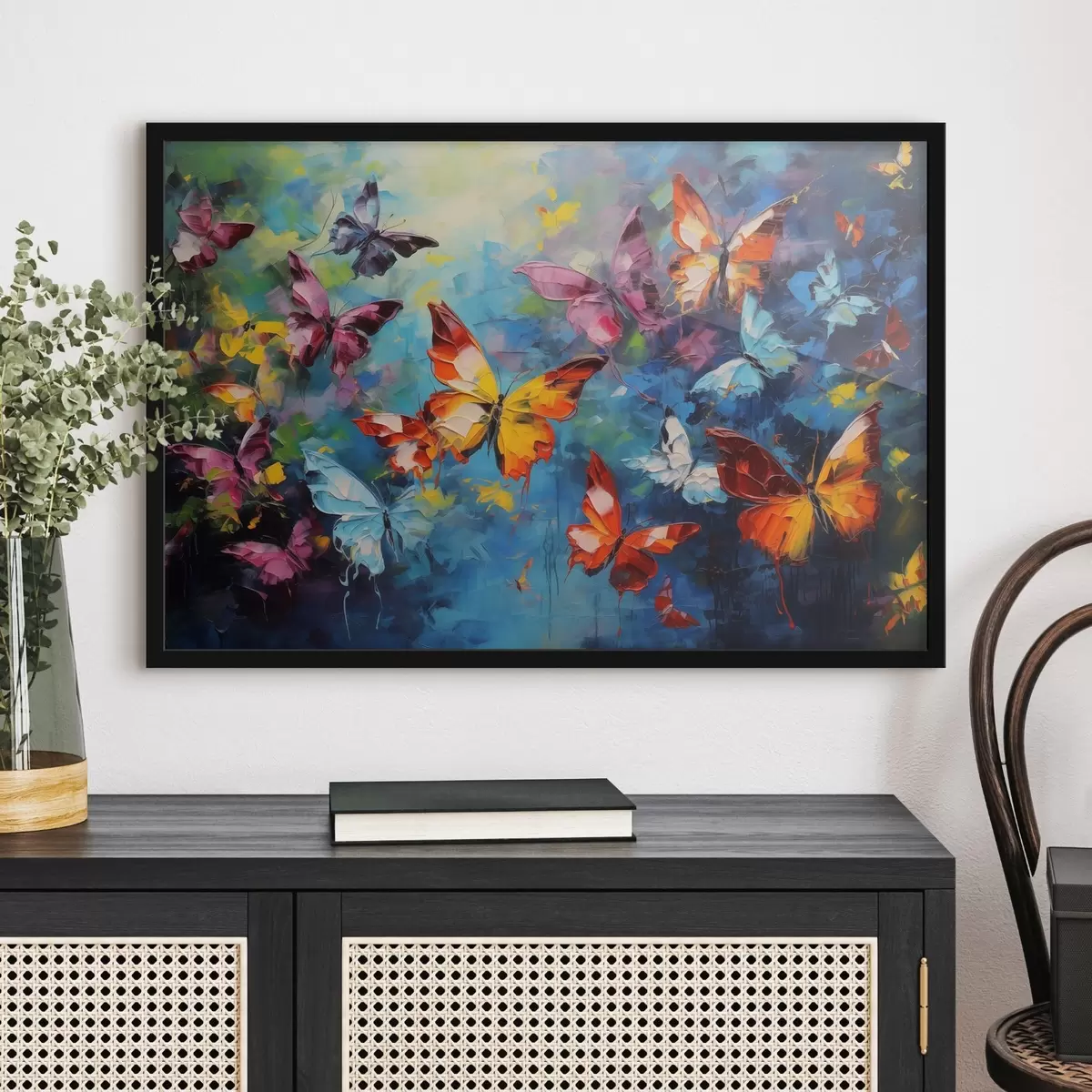 Poster Kleurrijke vlinders f41556