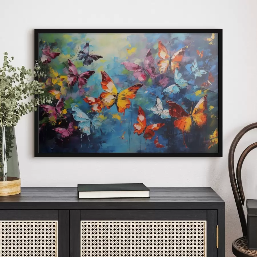 Fotobehang Kleurrijke vlinders f41556