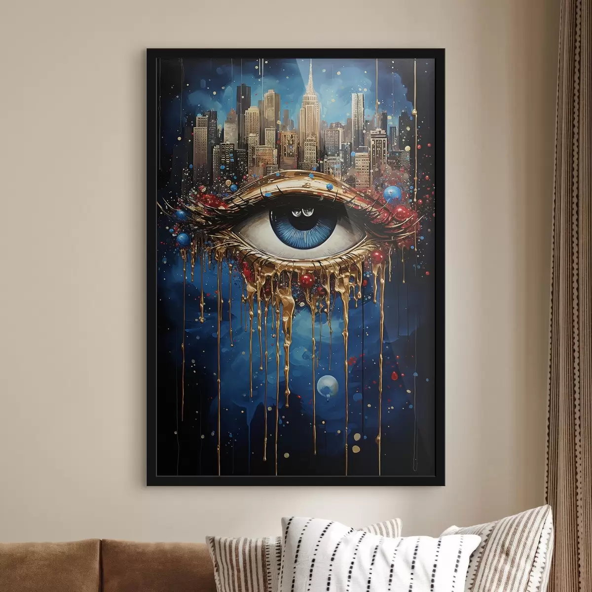 Affiche Vue abstraite de la ville f41562