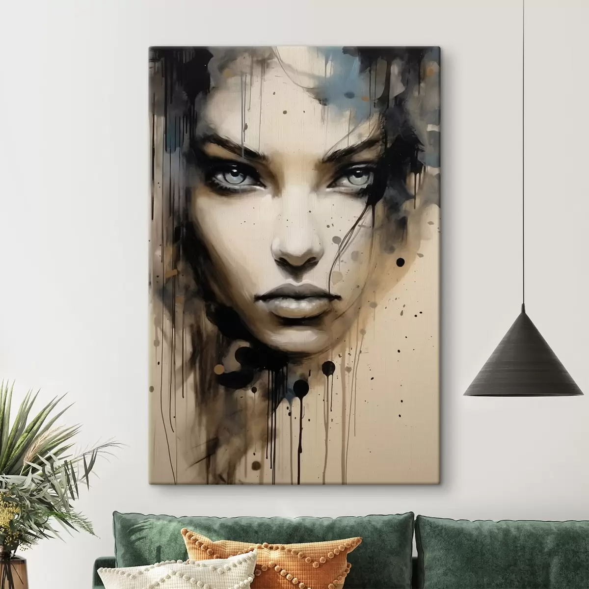  Schilderijen Abstract vrouwenportret s41670