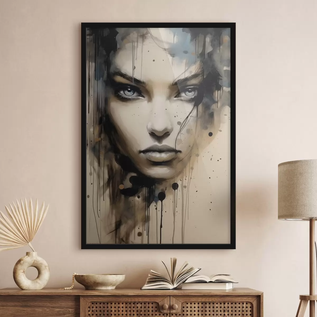 Affiche Portrait féminin abstrait f41670