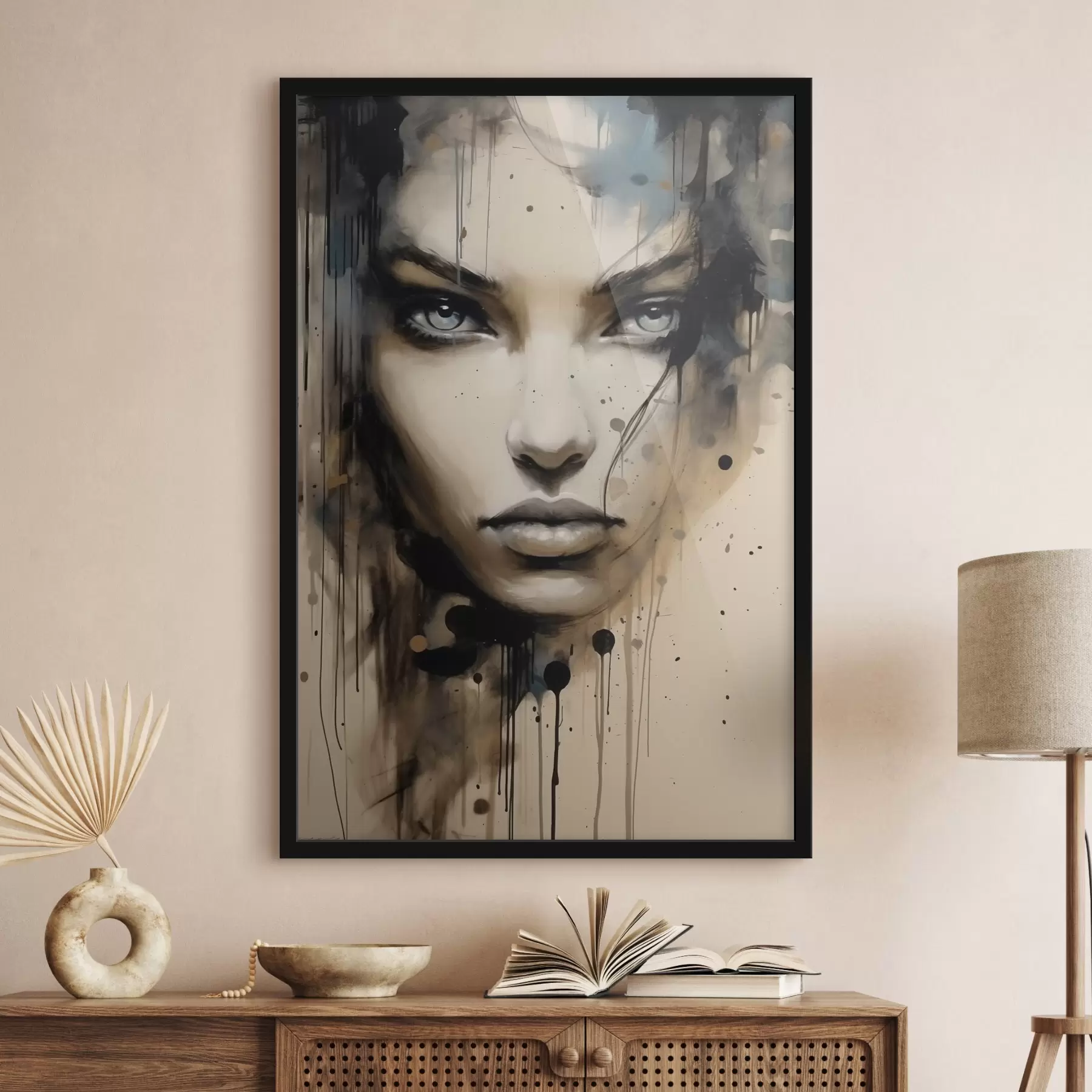 Fotobehang Abstract vrouwenportret f41670