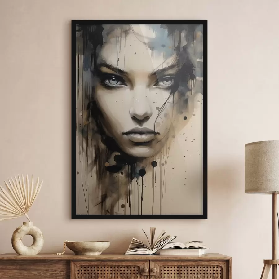 Fotobehang Abstract vrouwenportret f41670