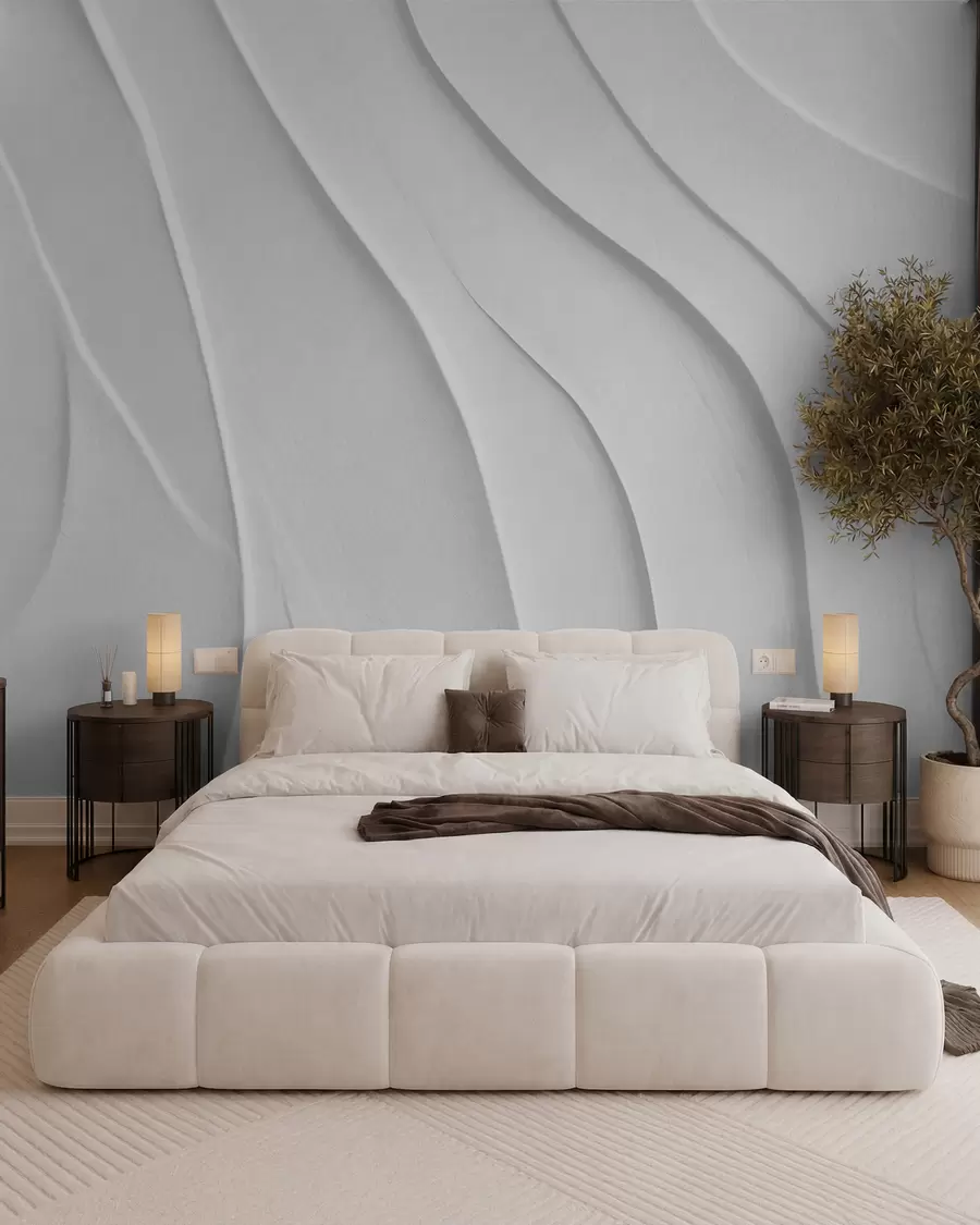Fotobehang Gevouwen witte bogen w02298