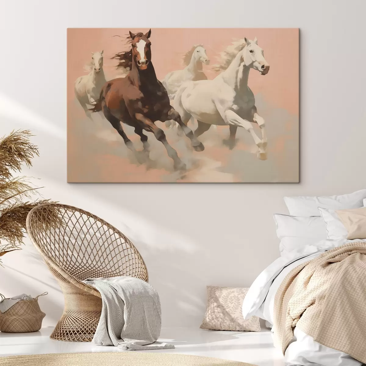  Schilderijen Paarden in galop imitatie van schilderij s41703