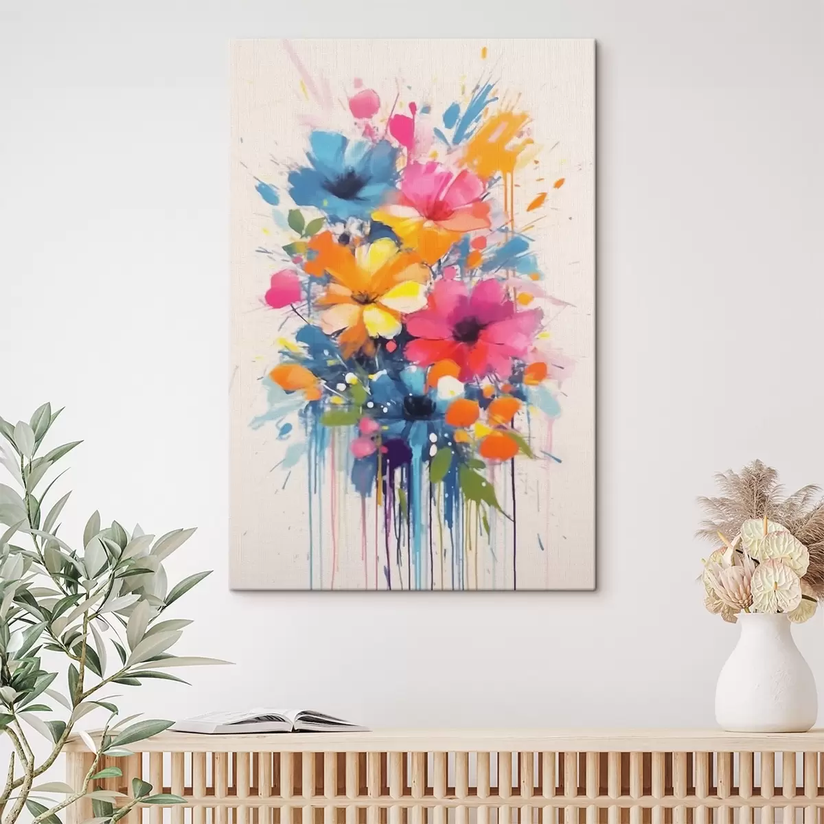  Peintures Fleurs multicolores s41694