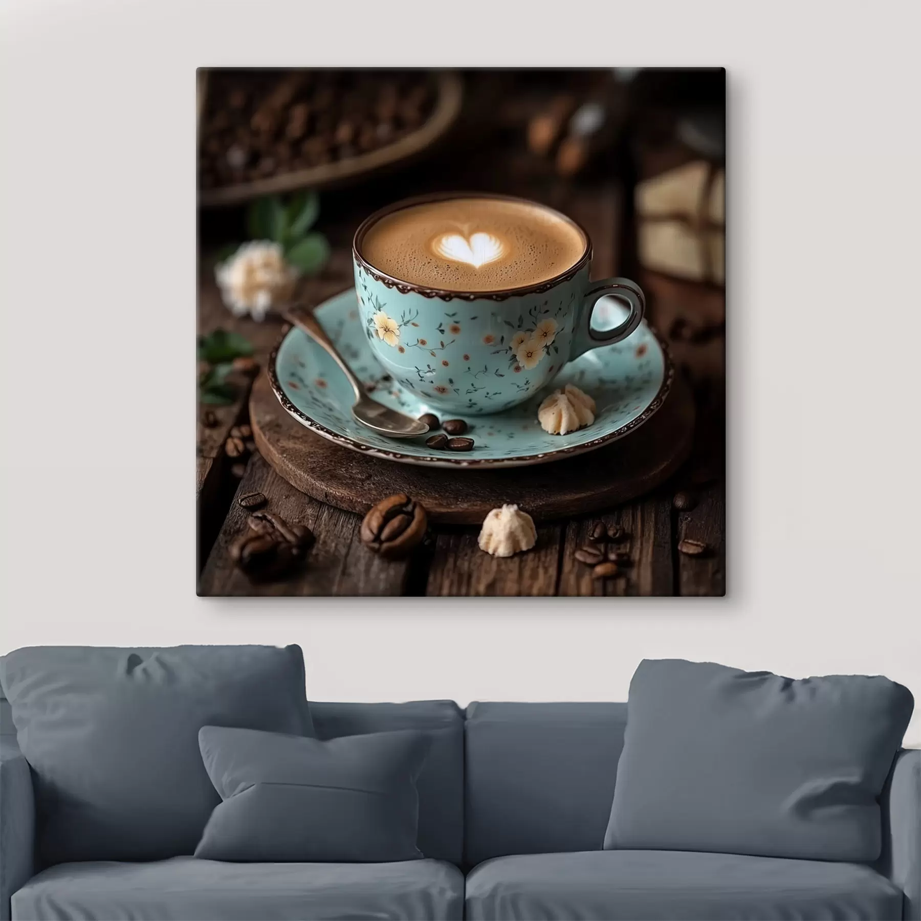  Peintures Une tasse de café sur la table s41755