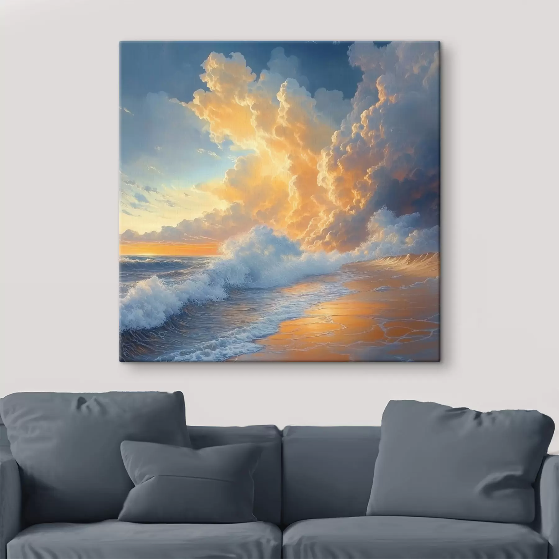 Fotobehang Dageraad op zee s41757