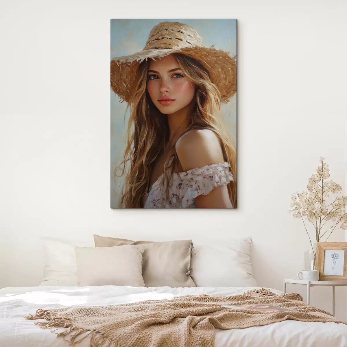  Peintures Fille avec un chapeau s41758