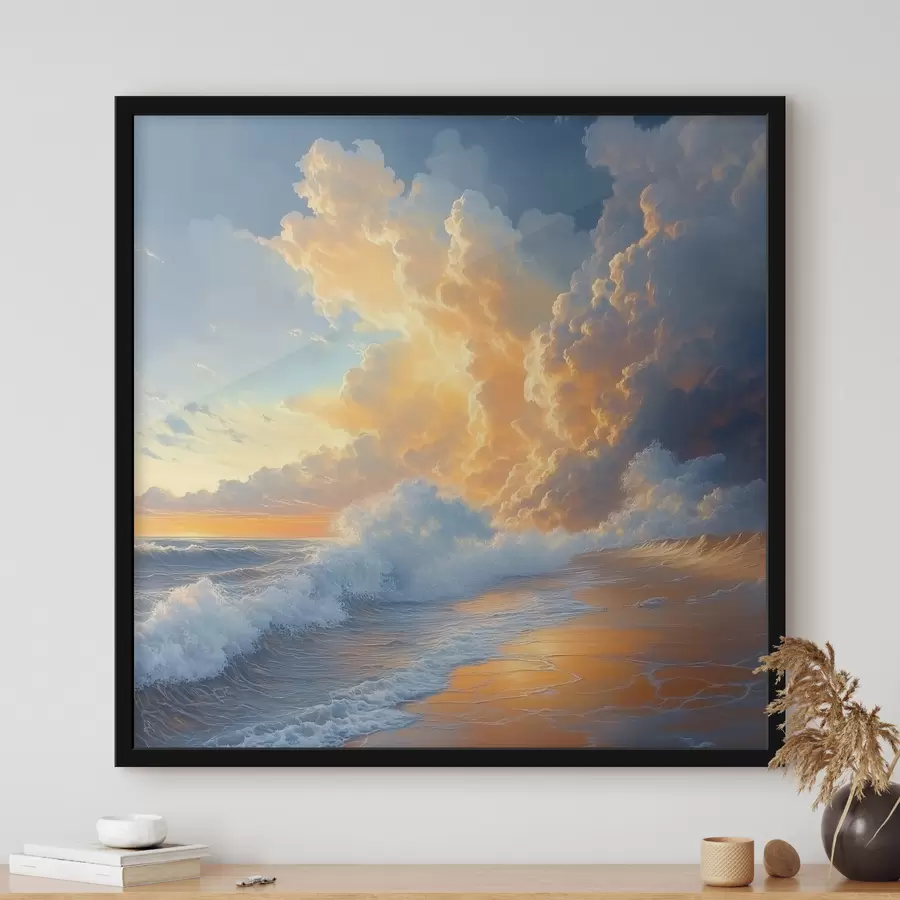 Papier peint photo Aube sur la mer f41757