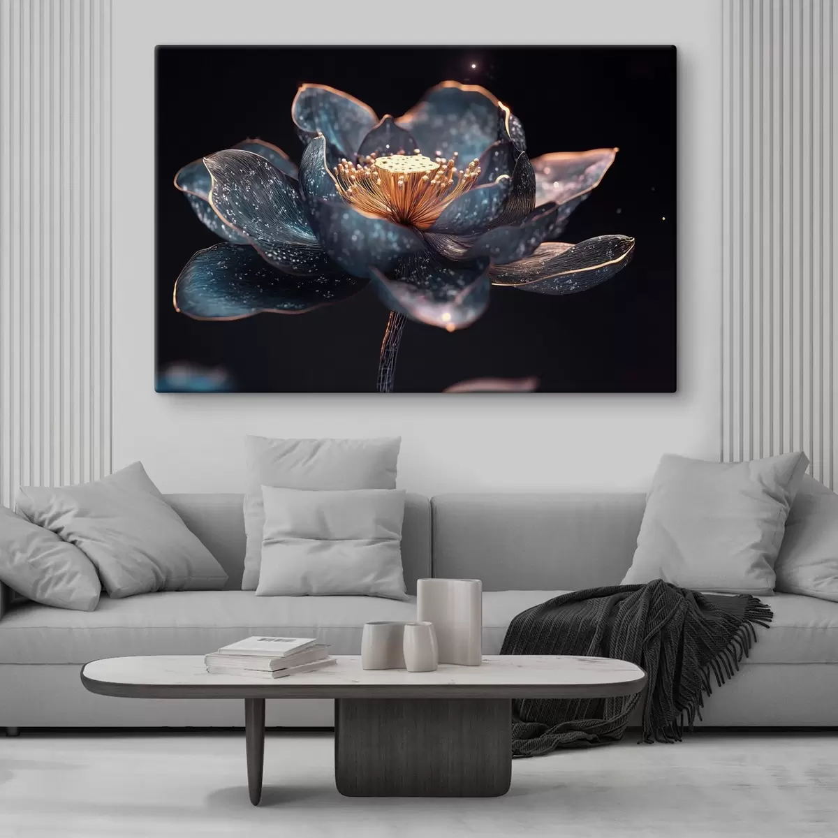  Peintures Fleur gracieuse sur fond sombre s41837