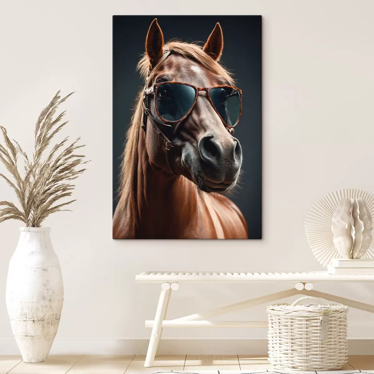  Schilderijen Paard met bril s41519