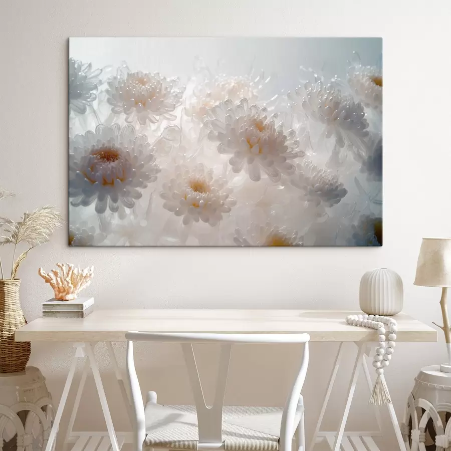  Schilderijen Witte chrysanten s41879