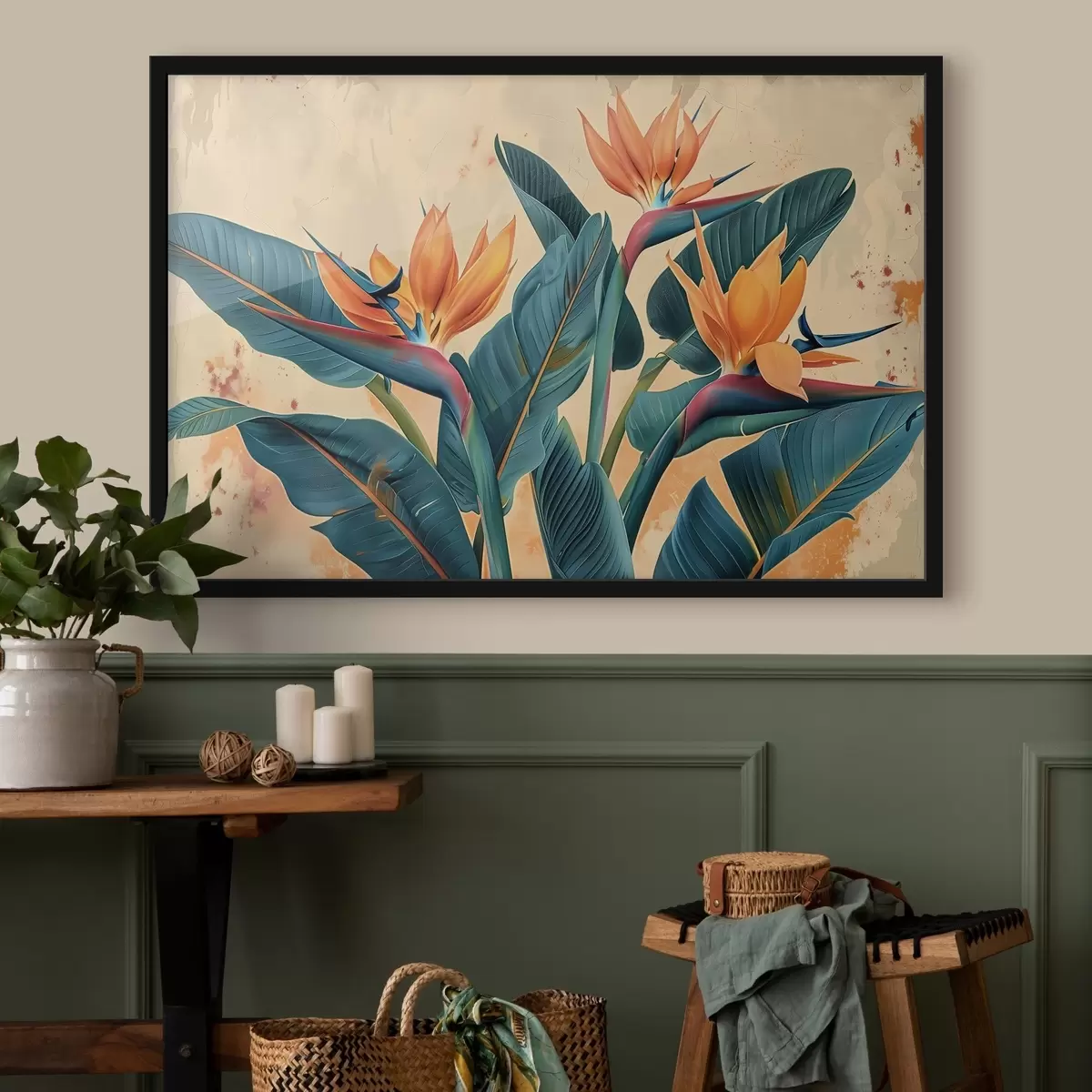 Poster Tropische bananenbomen f41863