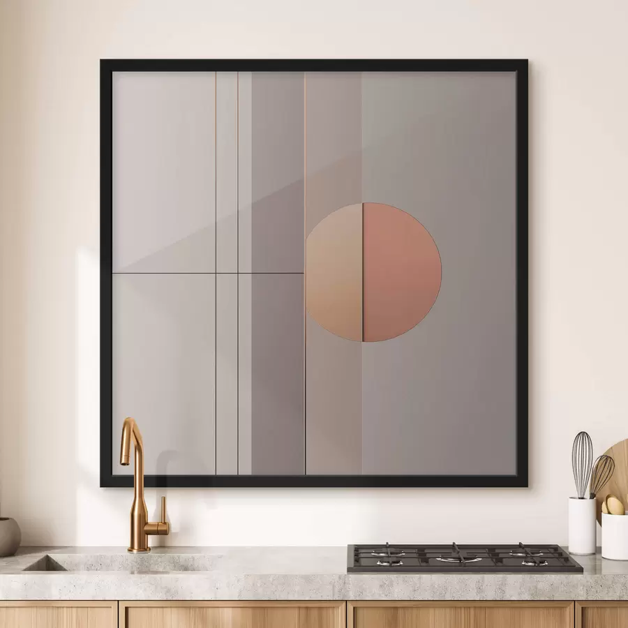 Fotobehang Abstractie met geometrische vormen f41359