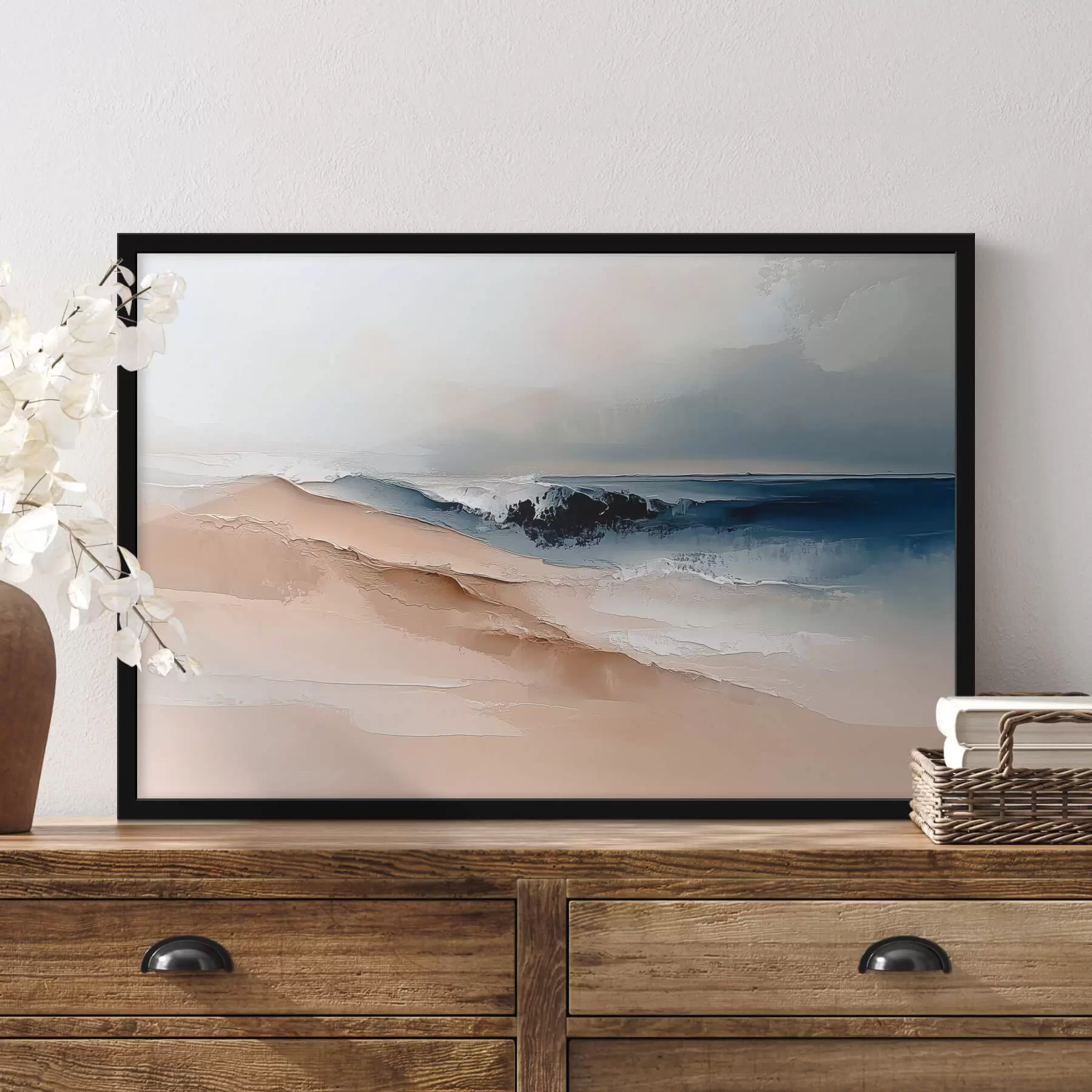 Fotobehang Abstract met oceaangolf f41654