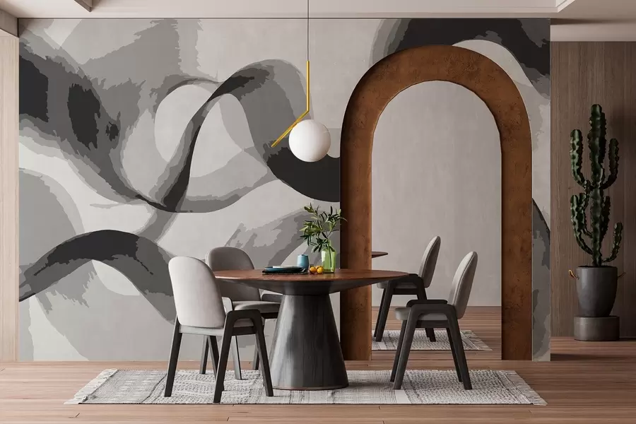 Fotobehang Abstracte golven w02304