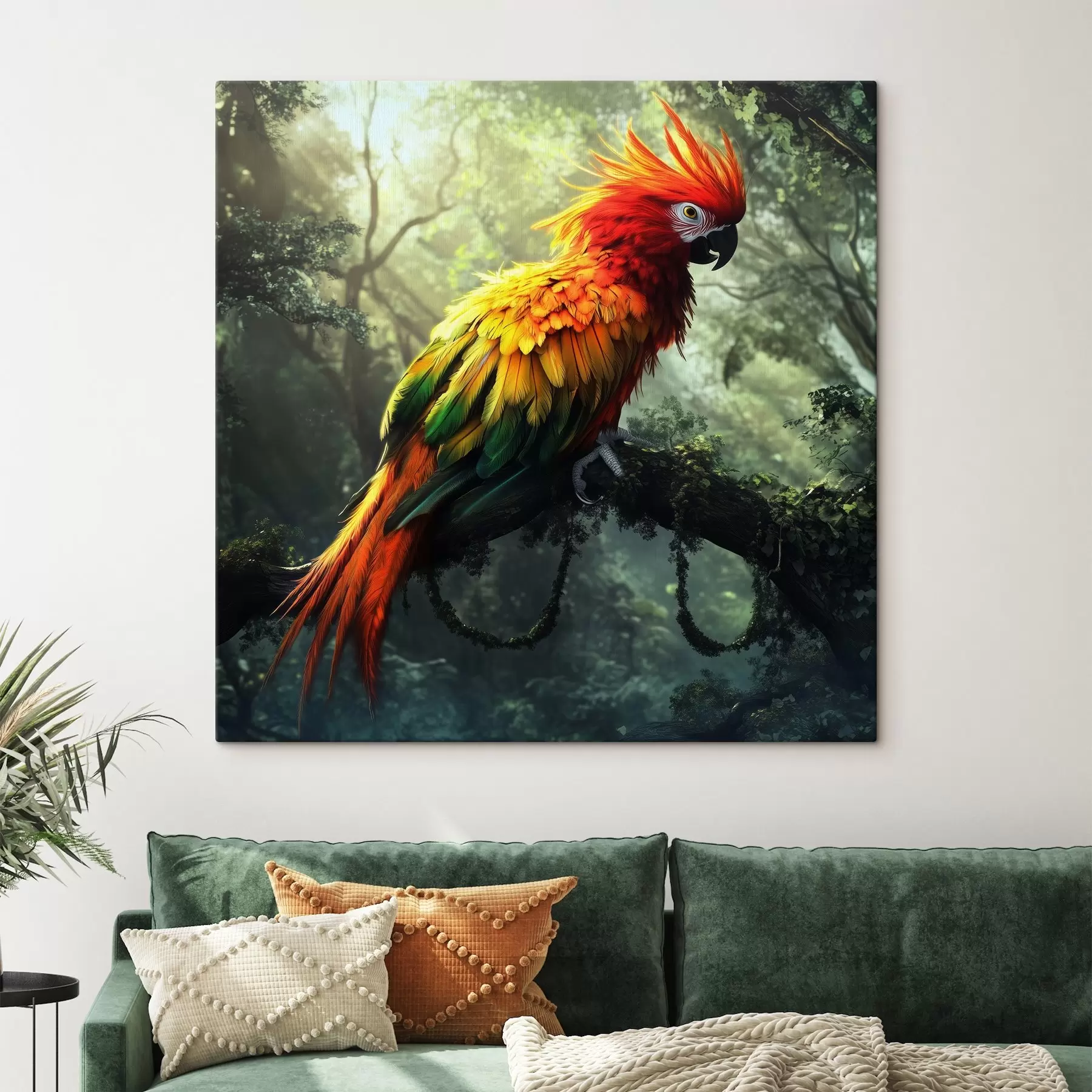  Peintures Un perroquet coloré dans la jungle s41967