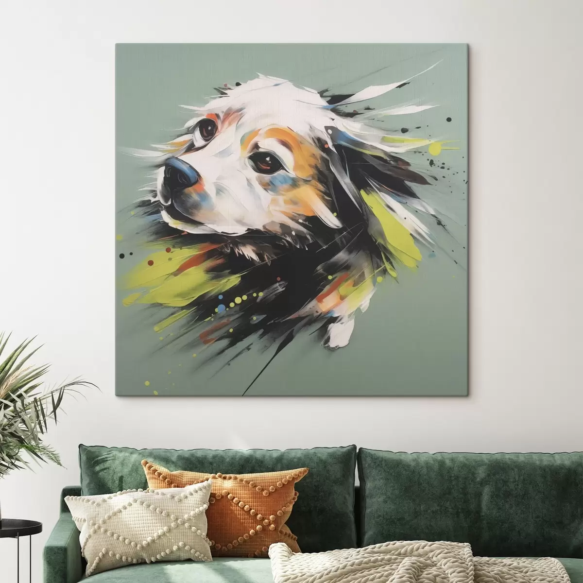  Schilderijen Hond abstract smitatie schilderij s41937
