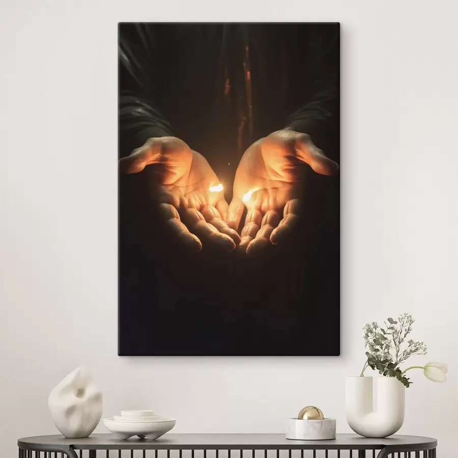  Schilderijen Handen van een man s41938