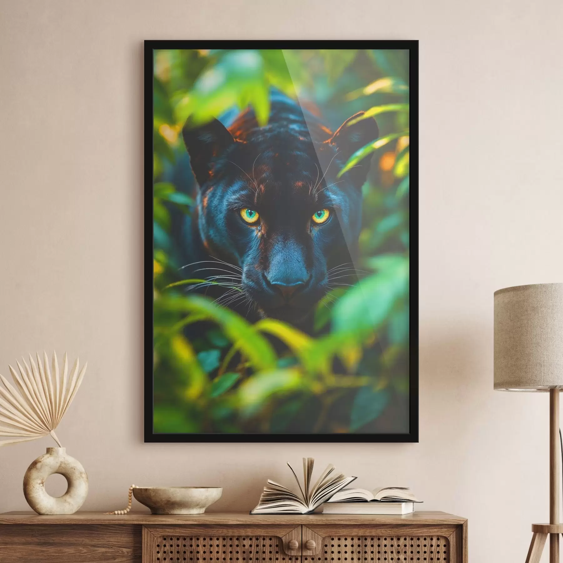  Peintures Panthère noire dans la jungle f41930