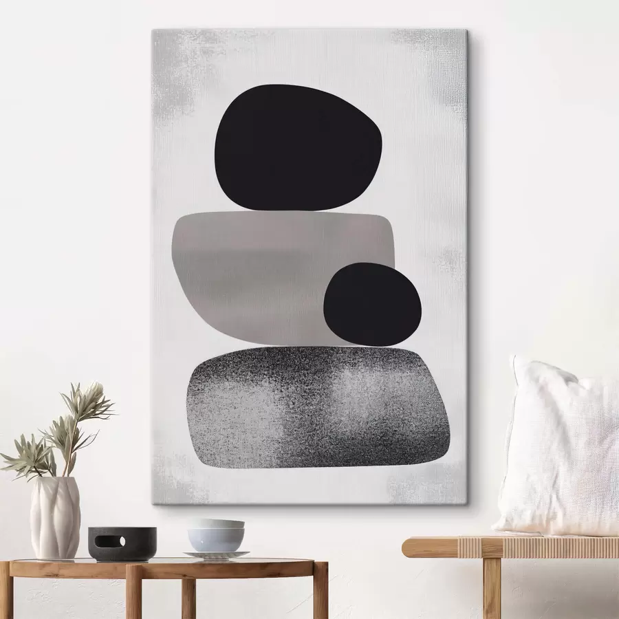  Peintures Abstrait avec un carré au centre s41986