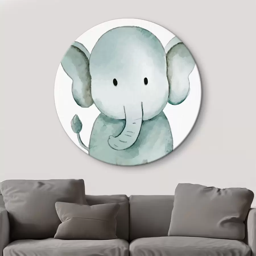  Schilderijen Een schattige baby olifant r37922