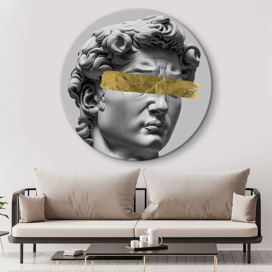  Schilderijen Een modern beeld van David met gesloten ogen r26129