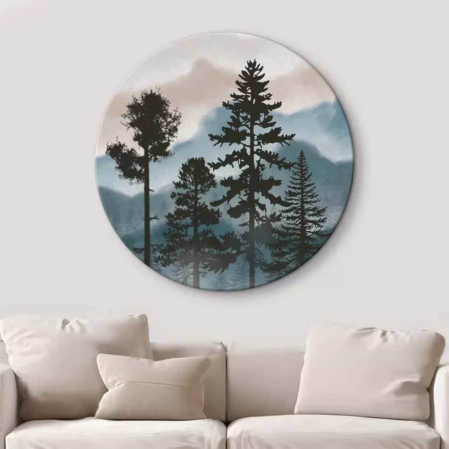  Schilderijen Abstract berglandschap r36605