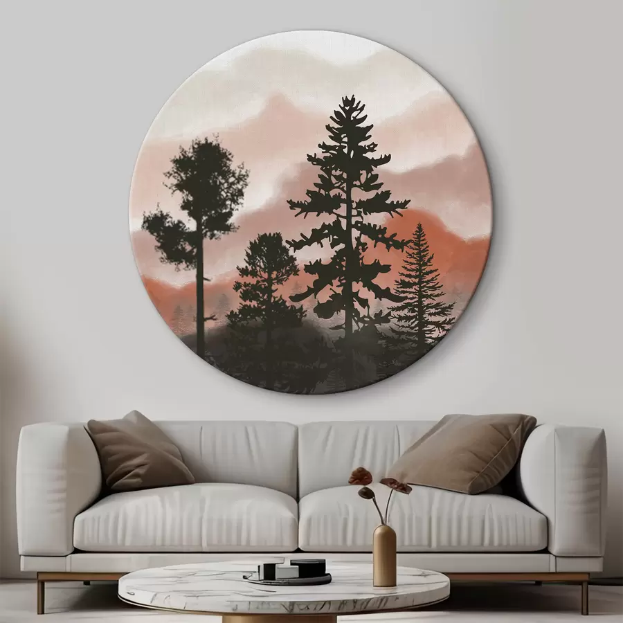  Schilderijen Abstract berglandschap r36605v2