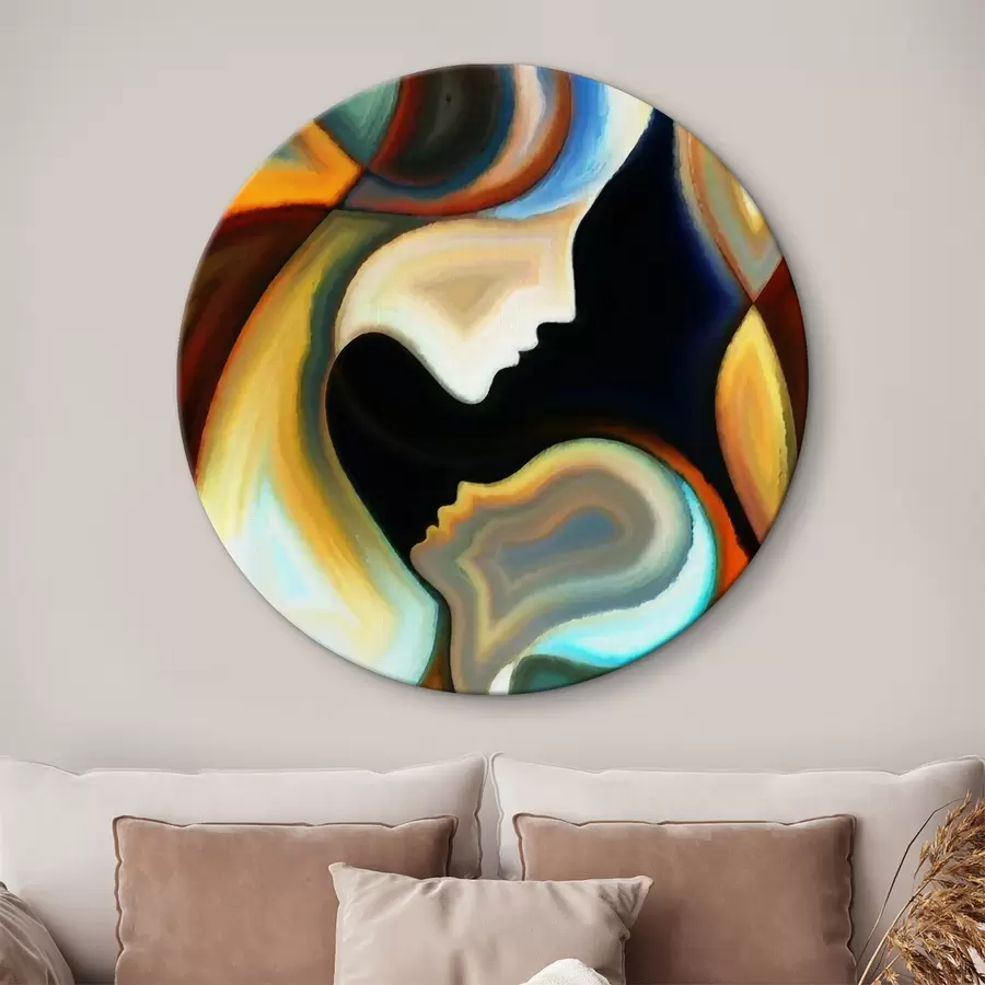 Papier peint photo Abstraction - mère et enfant r00034