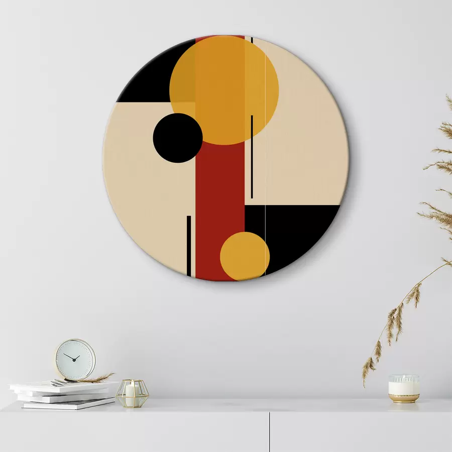  Peintures Abstraction avec des formes géométriques r39897