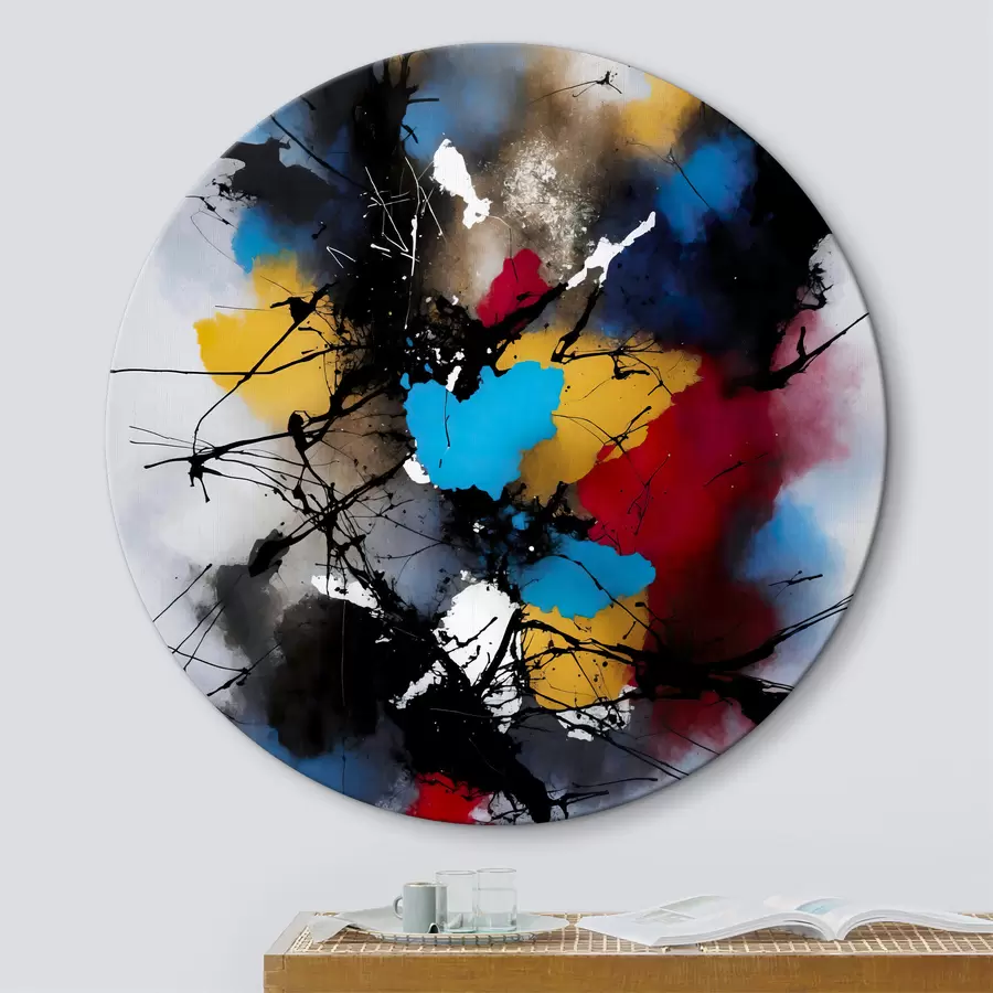  Schilderijen Abstractie, verfspatten r38718