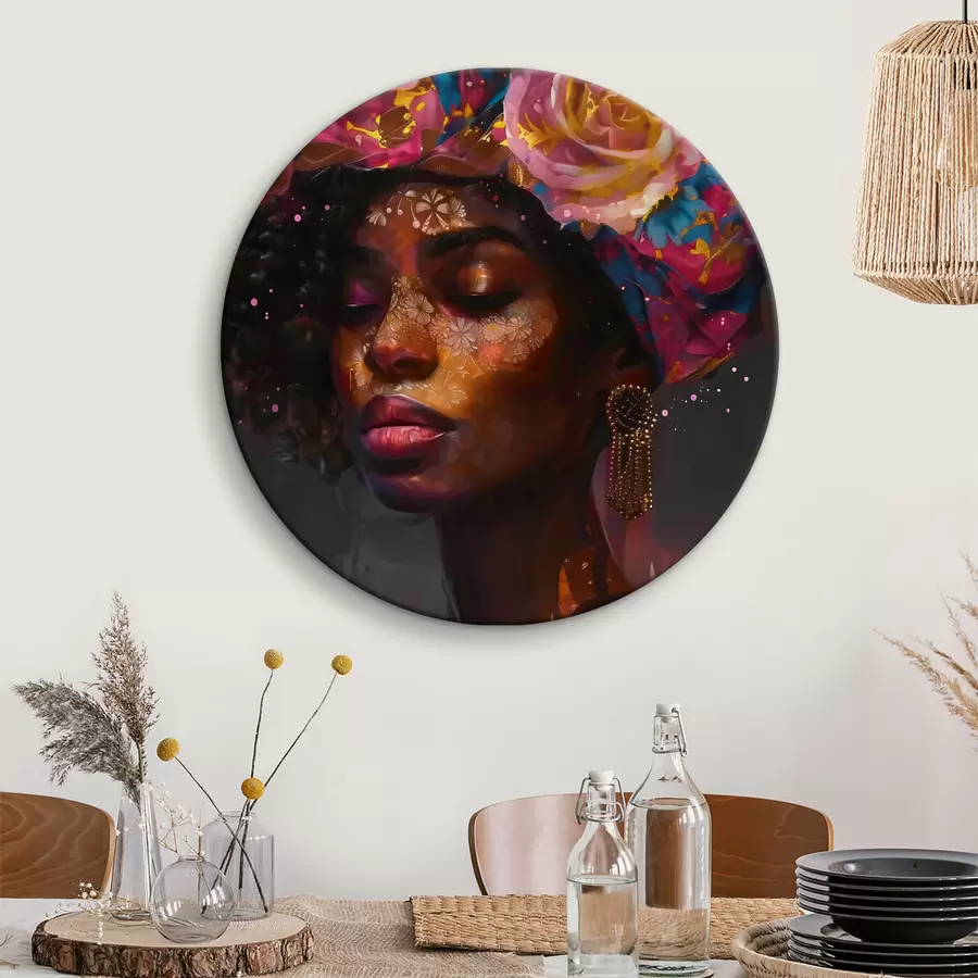  Schilderijen Afro-vrouw r40182