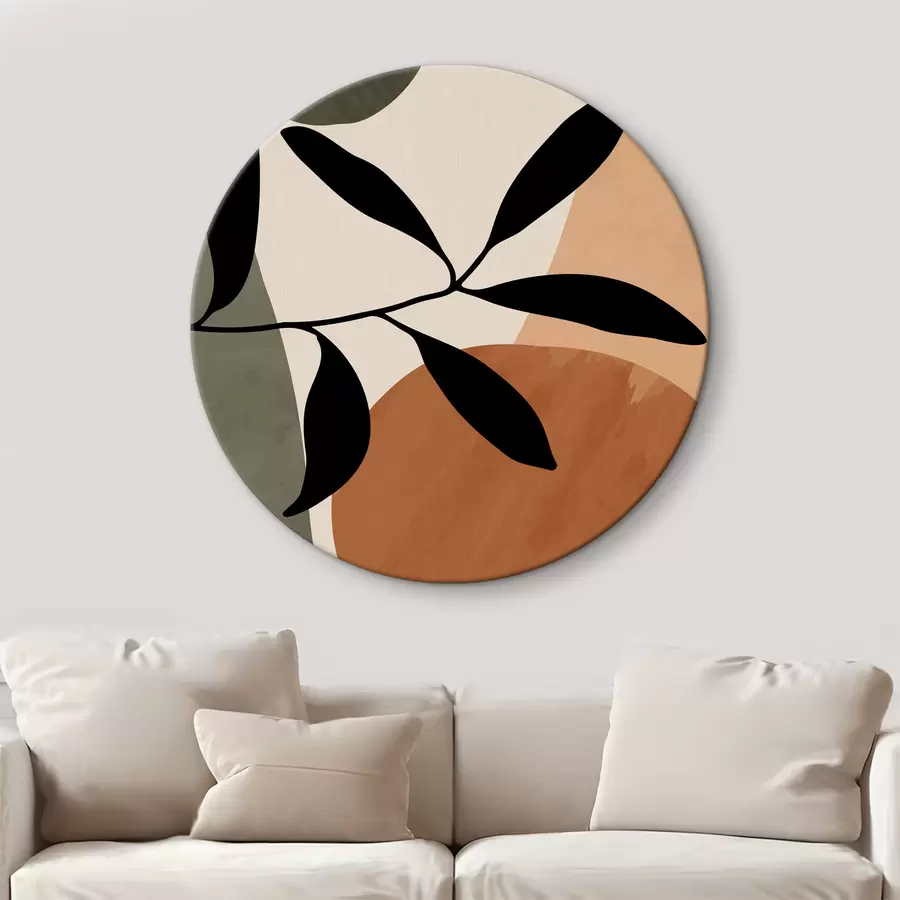  Schilderijen Takken op abstracte achtergrond r36481