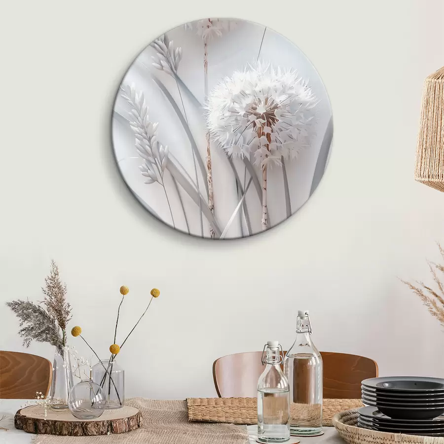  Schilderijen Paardebloemen op een lichte achtergrond r39787