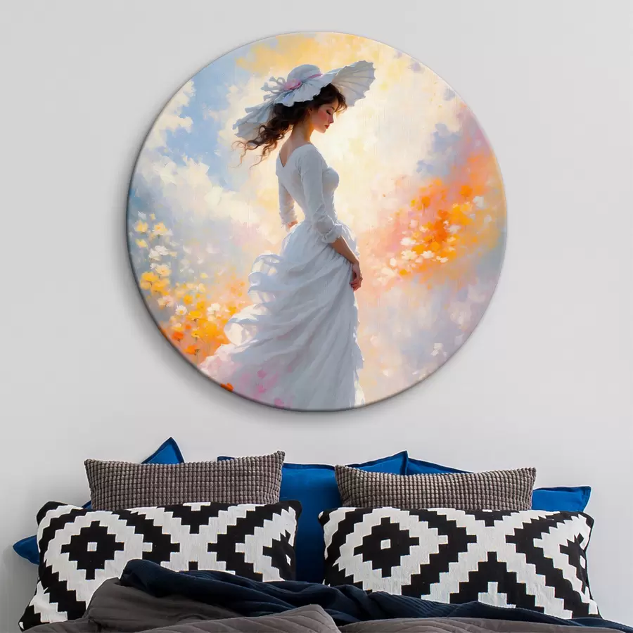  Schilderijen Meisje in bloemen r38570