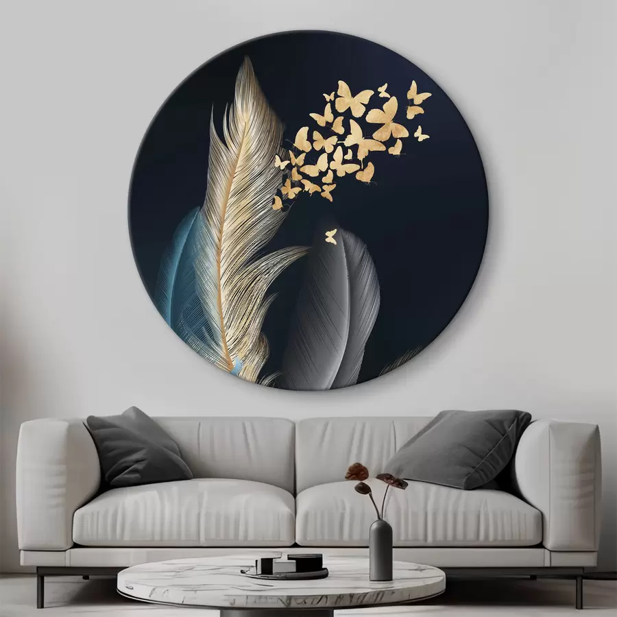  Peintures Plumes et papillons r03899