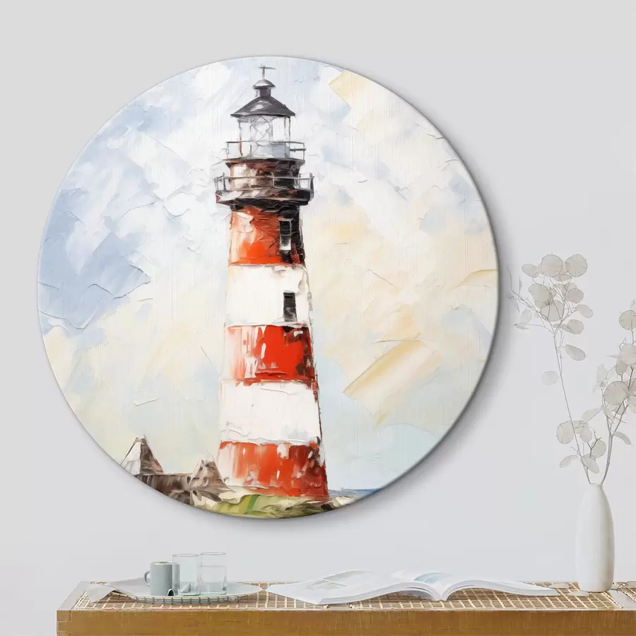  Schilderijen Vuurtoren op het eiland schilderij r40223