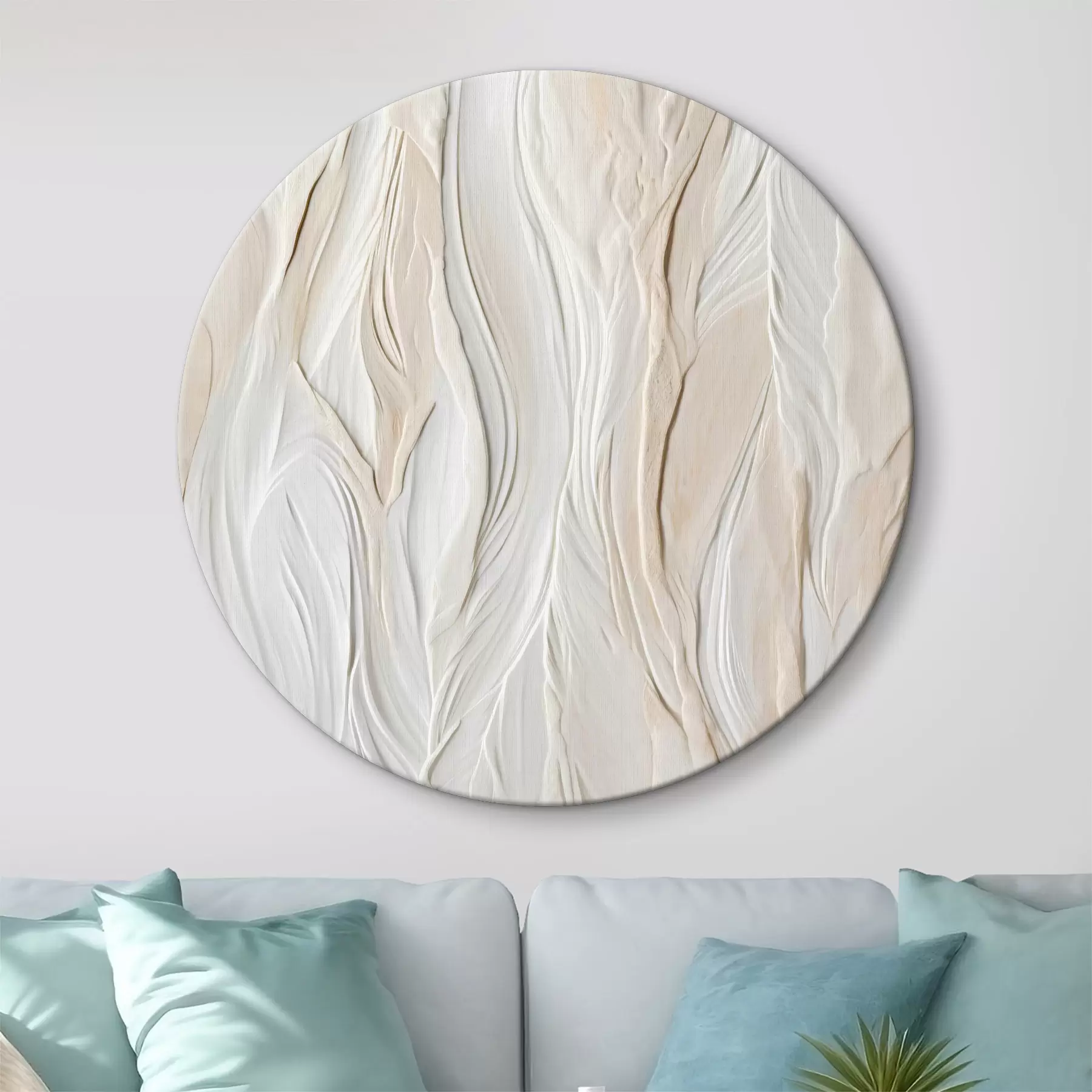  Peintures Des tons neutres en couches sculptées r36027