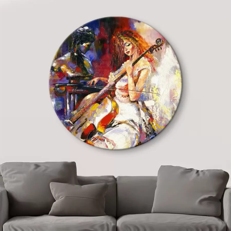  Schilderijen Verf, kunstverf en muziekinstrument r16795