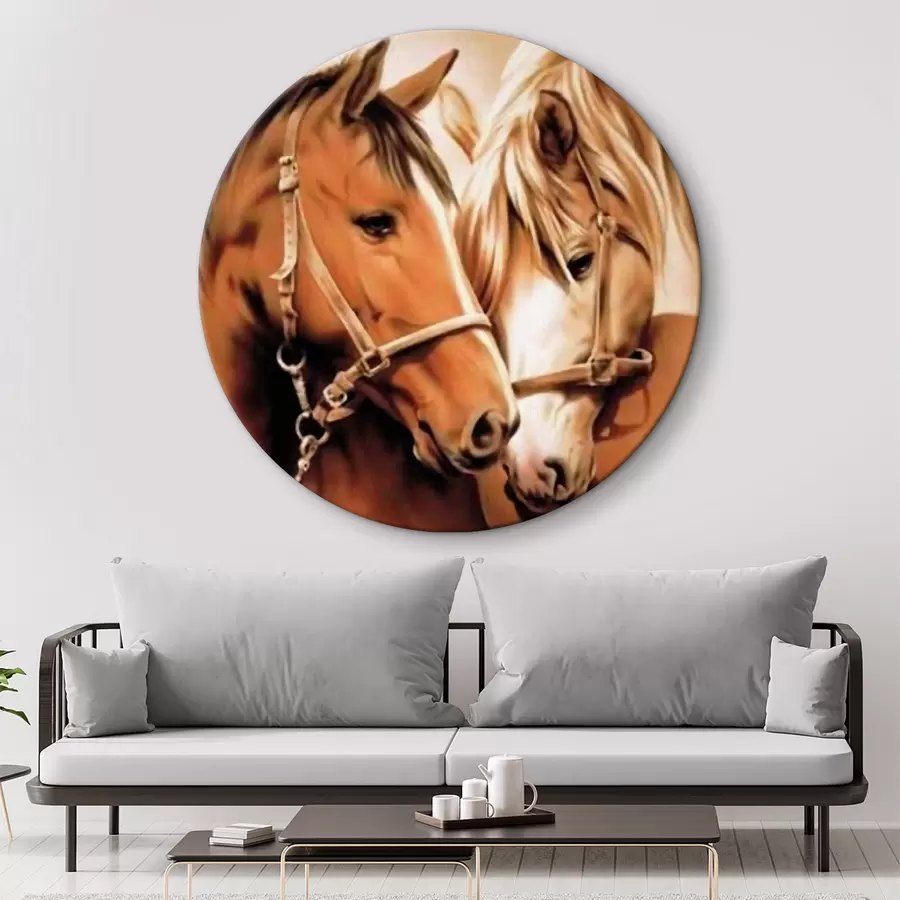 Peintures Paire de chevaux r03697