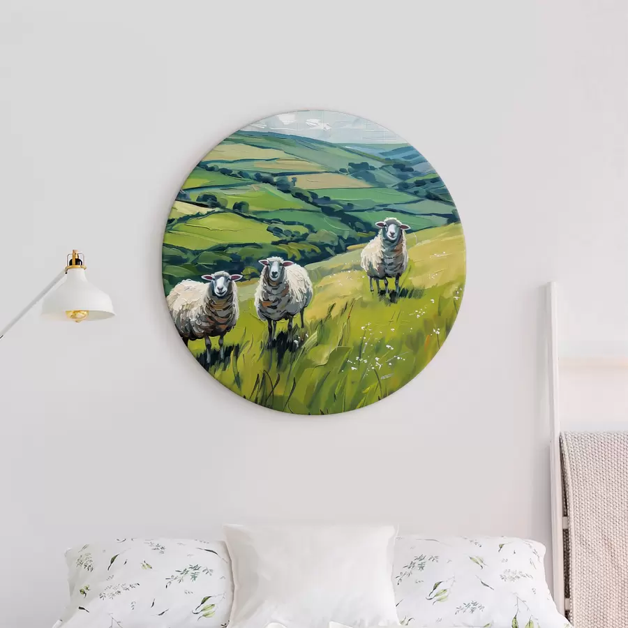  Peintures Trois moutons r40197