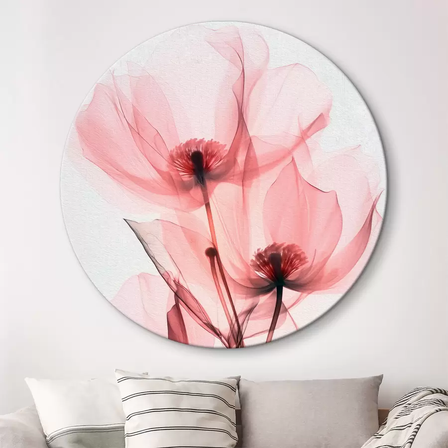  Peintures Fleurs roses transparentes nouvelle tendance r39574