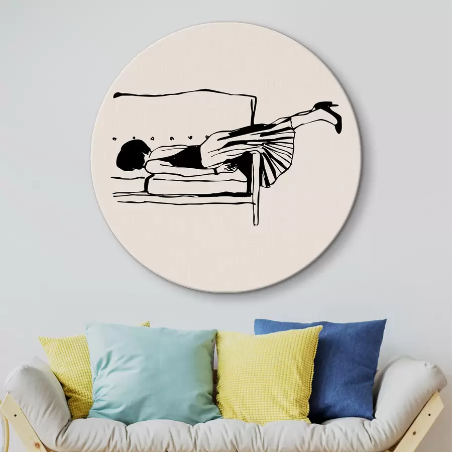  Schilderijen Hippe meisjesmode boho stijl hedendaagse kunst r37422